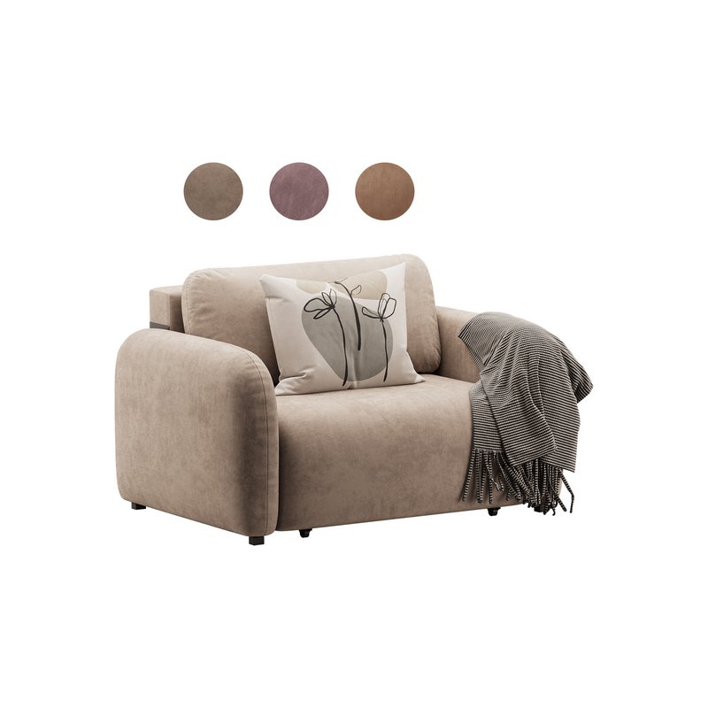 Sofa Lavi Velvet Beige - Image 2