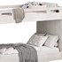 Abridged White Glaze Low Twin Kids Bunk Bed by crateandbarrel - Thumbnail 3