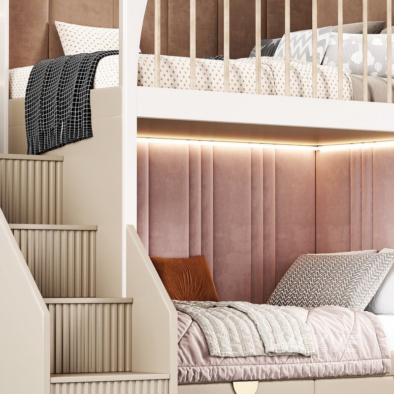 Girls room Childrens locker Bed - Image 4