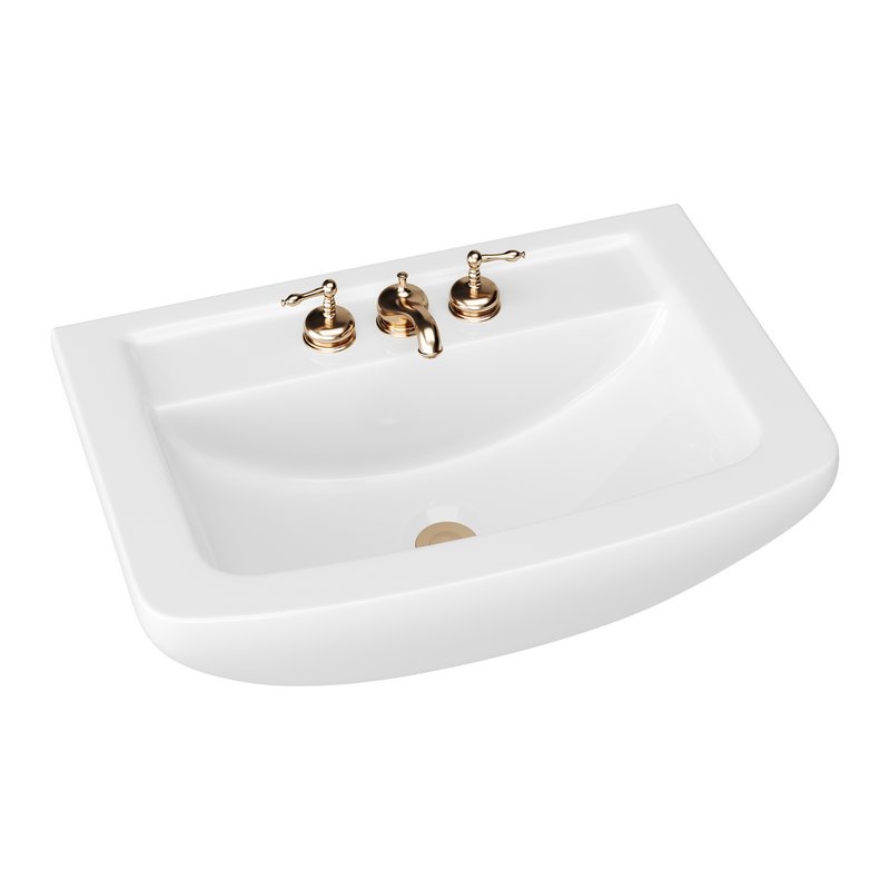 Vega Small Wall Mounted Bathroom Vessel Sink - Image 2