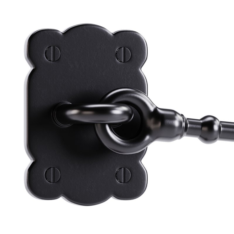 Black Door Latch Lock - Image 2