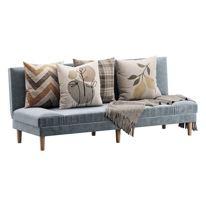 Armless Foldable Convertible Sofa - Image 2