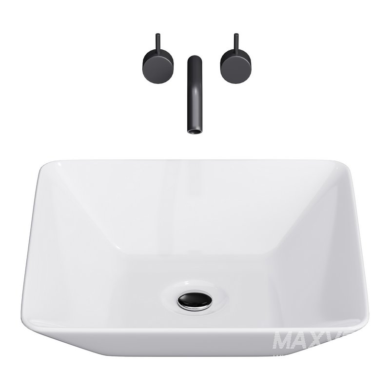 White Vessel Sink washbasin - Image 3