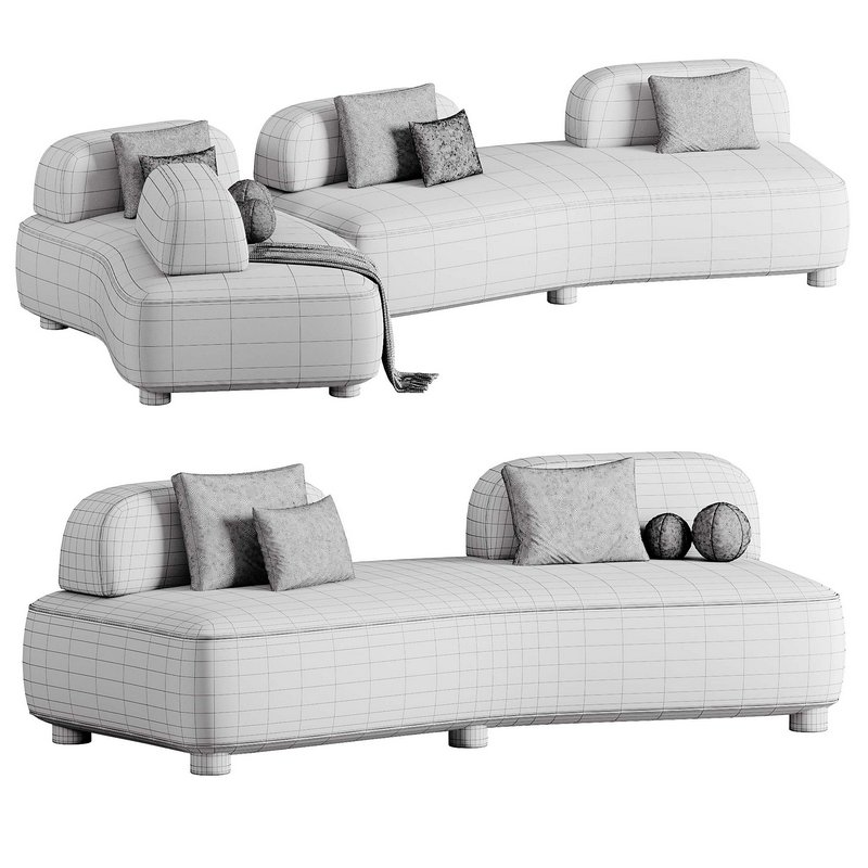 Curve Sofa By Art Nova 01 - Image 3