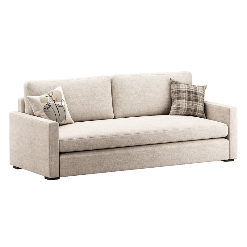 Benjara 86 Inch Fabric Upholstered Sofa - Image 4