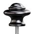 Wrought Iron Cabinet Knob Black Round - Thumbnail 4