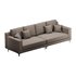 3-seater Modish Cream Solid Color Sofa - Thumbnail 14