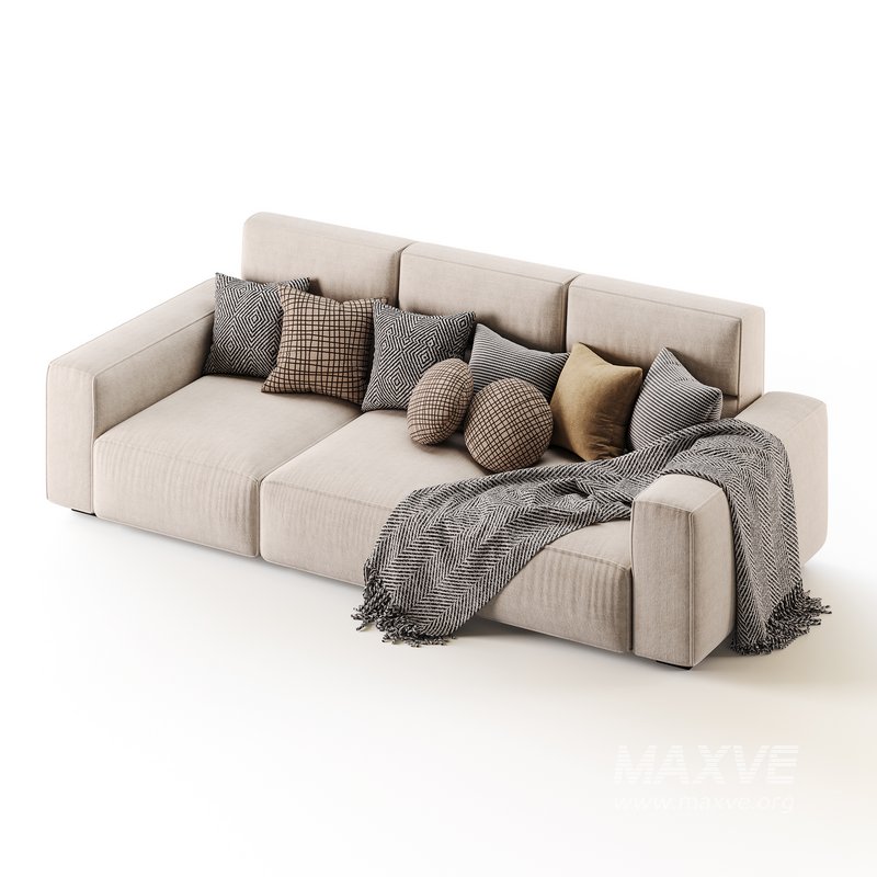 Beige Standard Sofa - Image 13