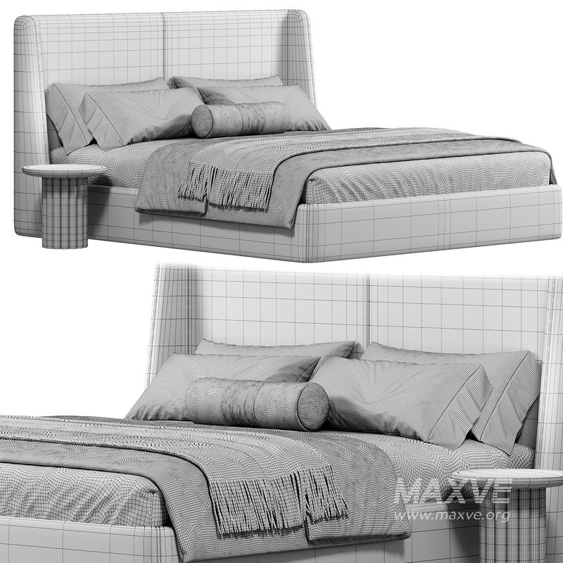 Soft headboard XL Jolien Bed by laredoute - Image 4