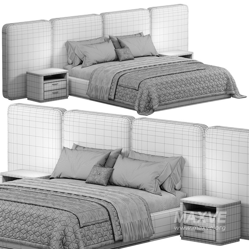 GEM UPHOLSTERED KING QUEEN BED by adrianahoyos - Image 2