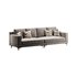 3-seater Modish Cream Solid Color Sofa - Thumbnail 1