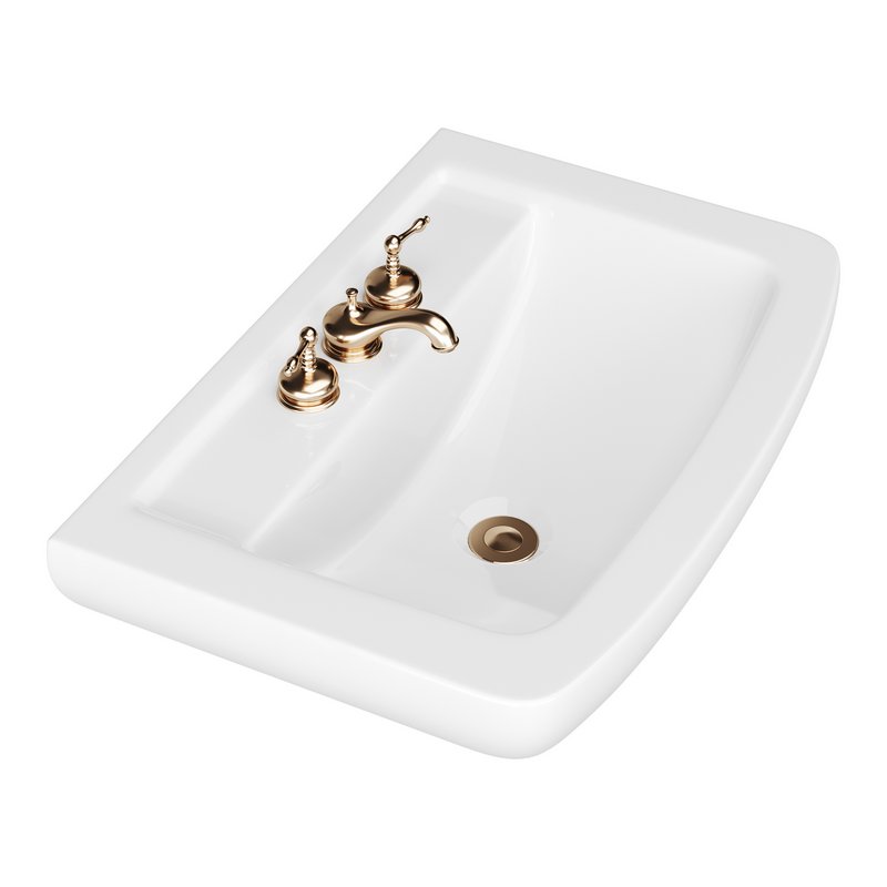 Vega Small Wall Mounted Bathroom Vessel Sink - Image 5