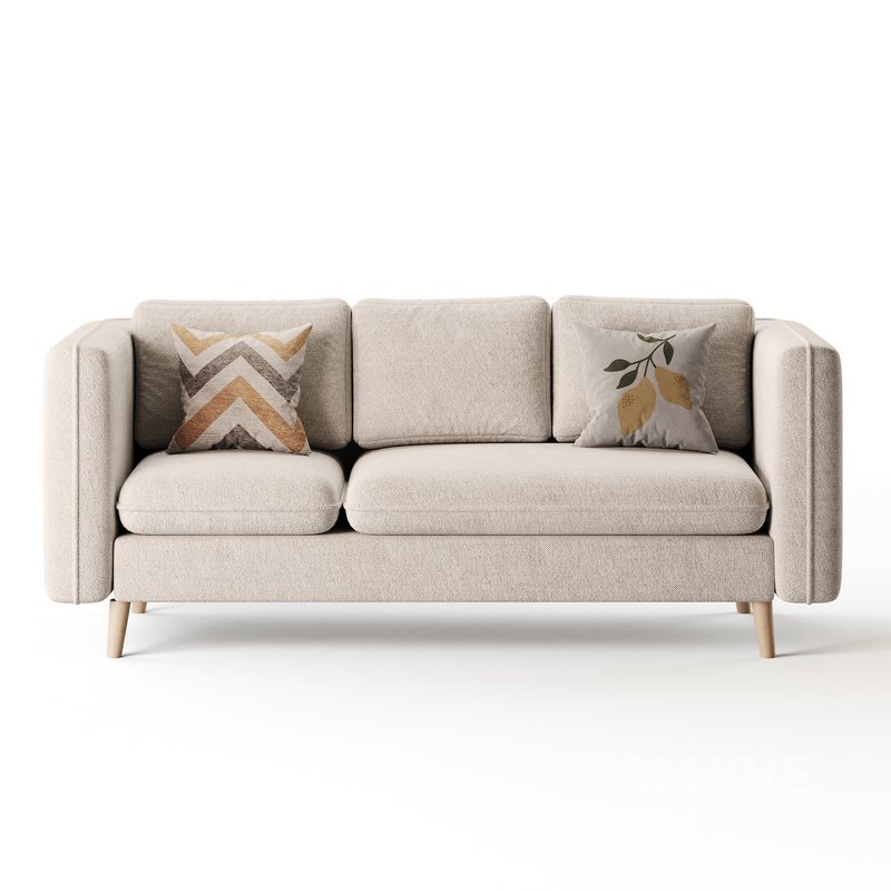 Sofa Couch with Ottoman - Image 9
