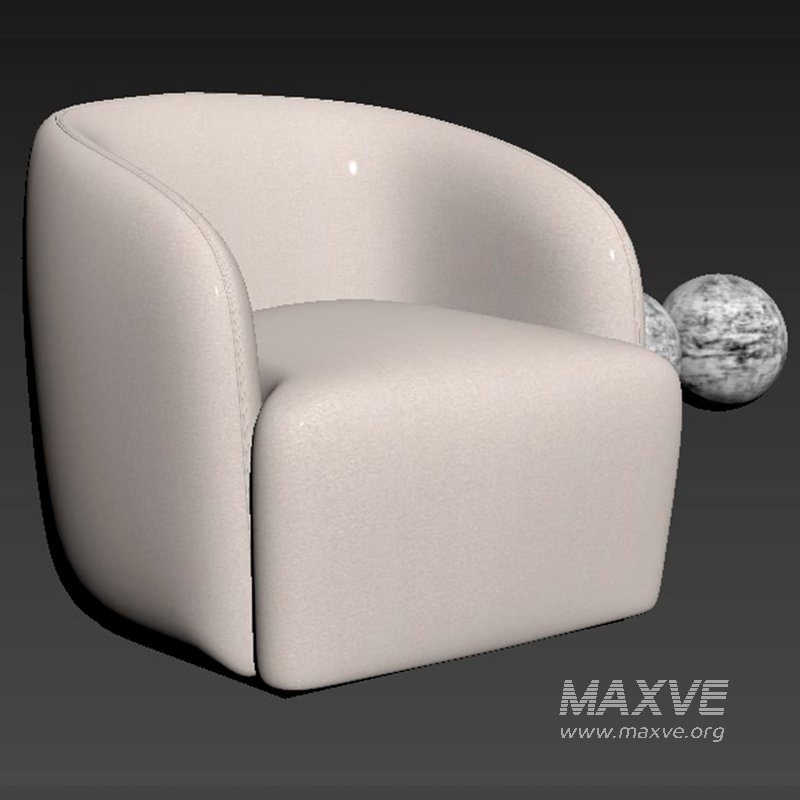 GWYNETH IVORY BOUCLE CHAIR - Image 3