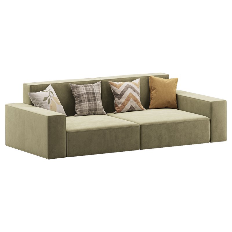 Living Spaces Use Sofa Couch in Grey - Image 4