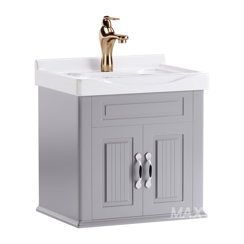 Adeline Large Wall Mounted Cabinet Vanity Bathroom Sink - Image 5