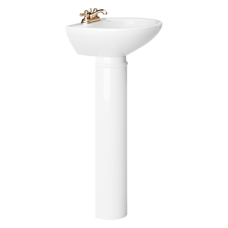 White Bathroom Sink - Image 7