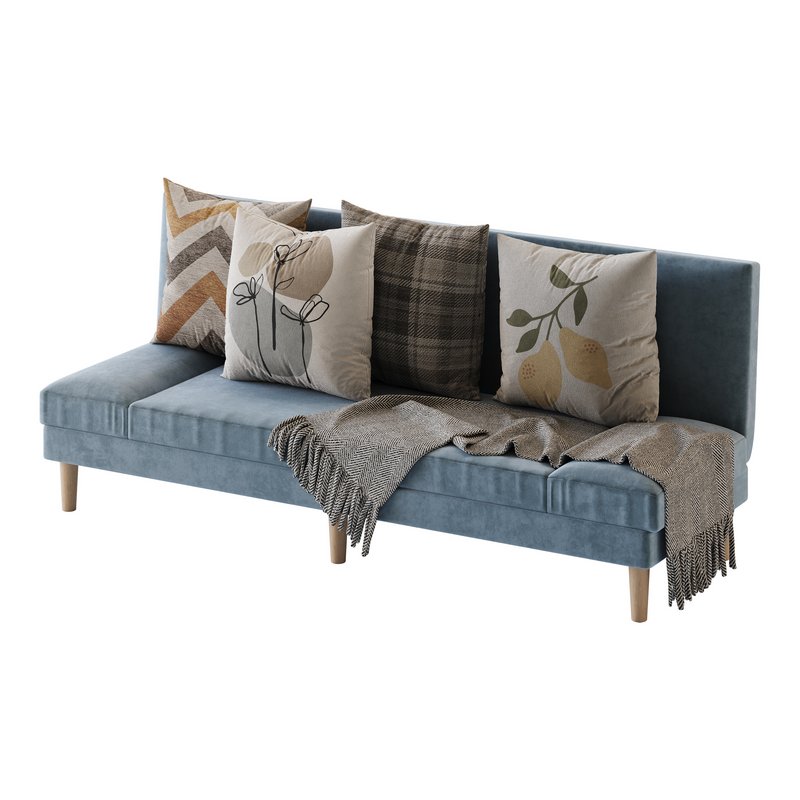 Armless Foldable Convertible Sofa - Image 4