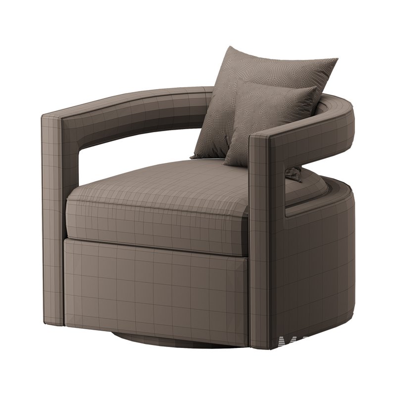 Kennedy Velvet Swivel Chair - Image 14