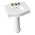 White Porcelain Bathroom Pedestal Sink - Thumbnail 5