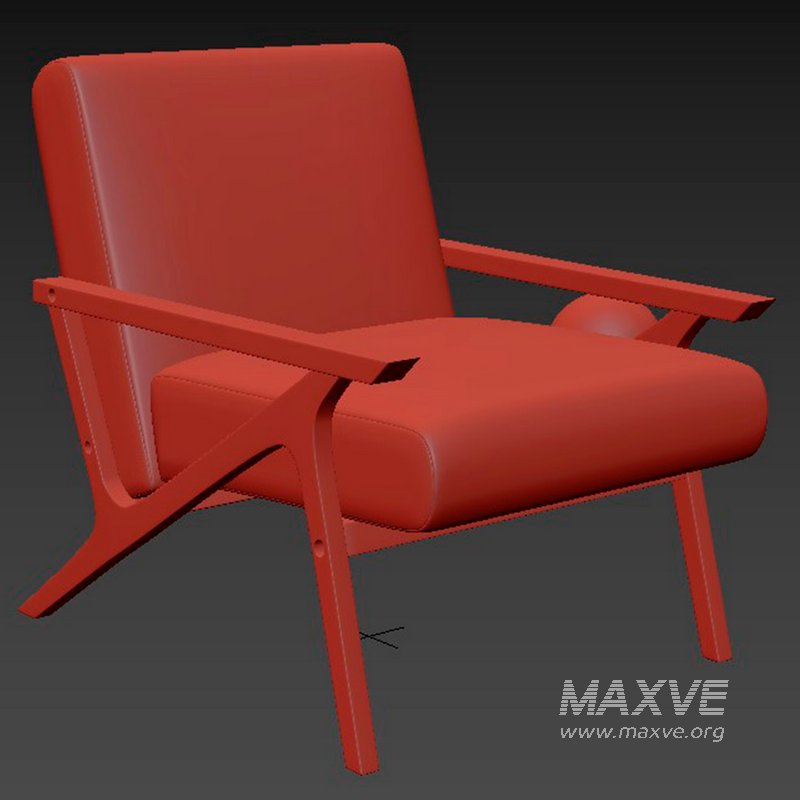 Modrest Candea Mid Century Walnut armchair - Image 2