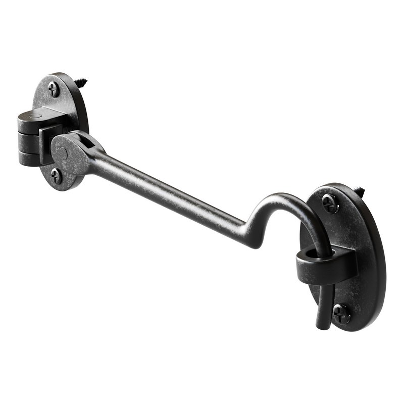 Oil Rubbed Bronze Finish Solid Brass Swivel Pivot Style Cabin Eyelet Latches - Image 5