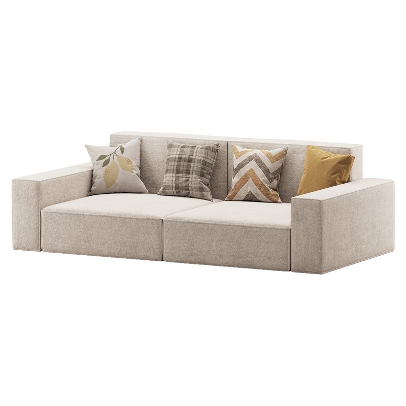 Living Spaces Use Sofa Couch in Grey - Image 5