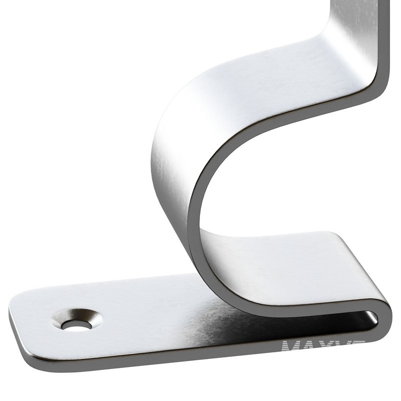 Polished Nickel Stair Runner Rod Bracket holder - Image 6