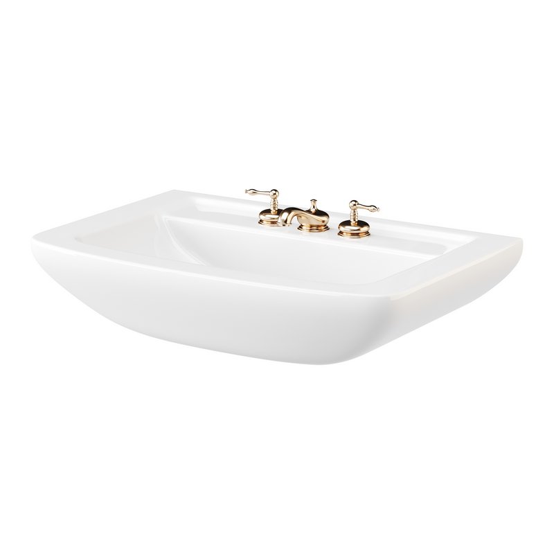 Vega Small Wall Mounted Bathroom Vessel Sink - Image 6