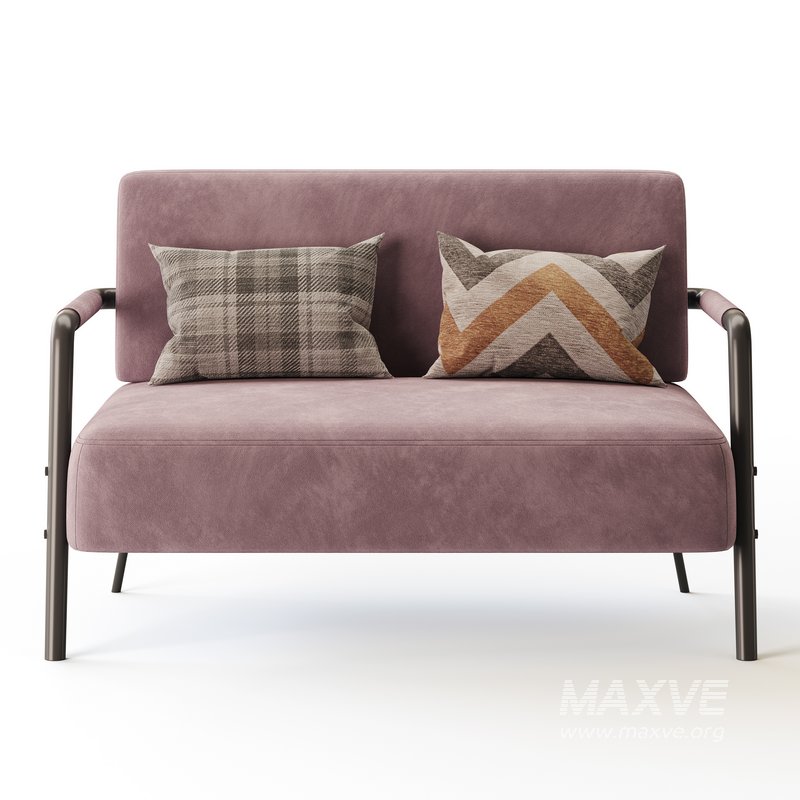 Casual Solid Color Living Room Loveseat in Grey - Image 6