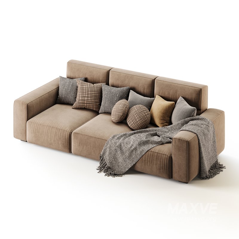 Beige Standard Sofa - Image 2