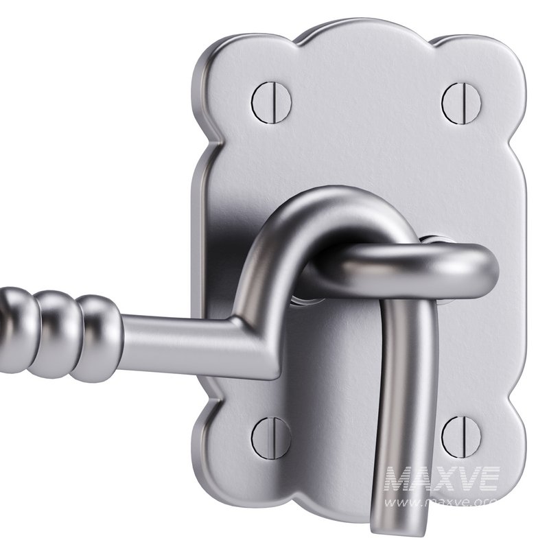 Black Door Latch Lock - Image 7