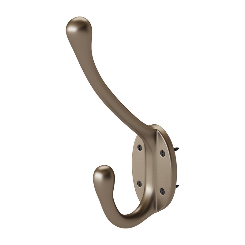 Wrought Iron Double Hook Black for Coats Towels Robes - Image 7