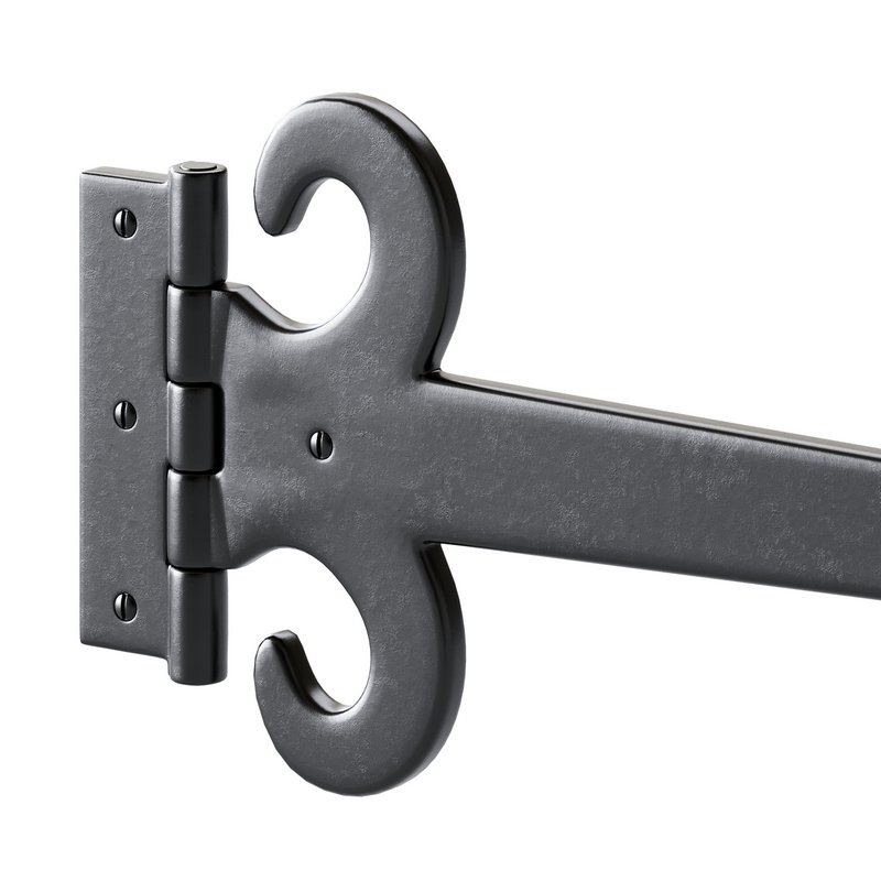 Wrought Iron Flush Mount Door Hinge - Image 7