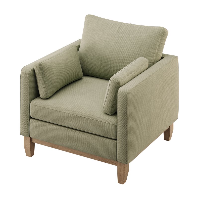 Modern Farmhouse Loose Pillow Armchair - Image 9