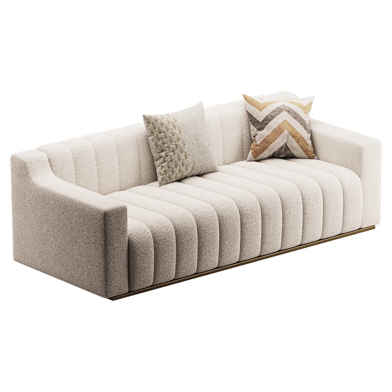 Room Simple Couch Chesterfield Fabric Sofa - Image 5