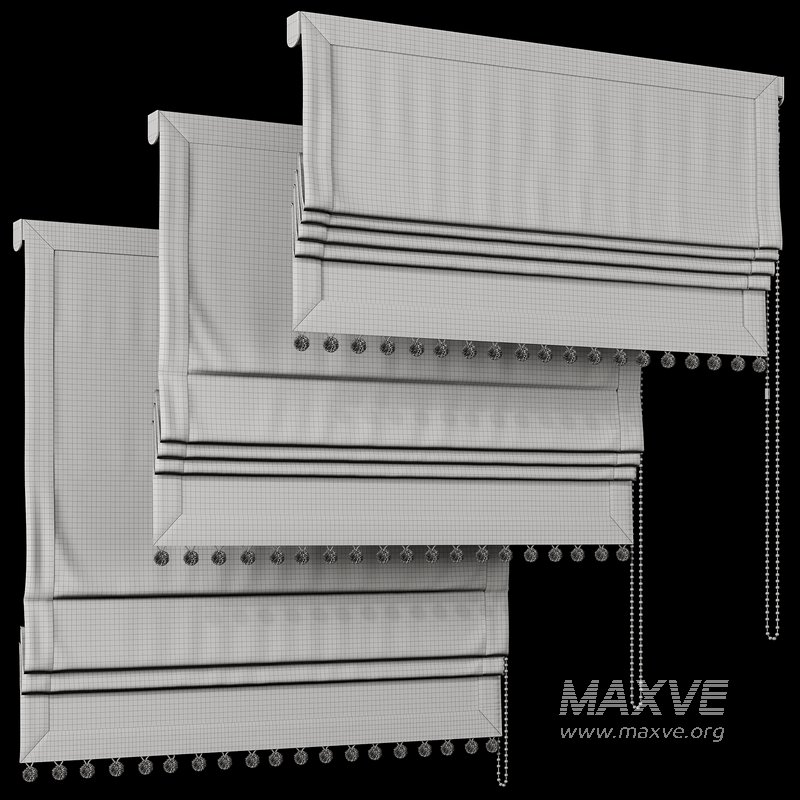 Roman curtain with pom pom - Image 4