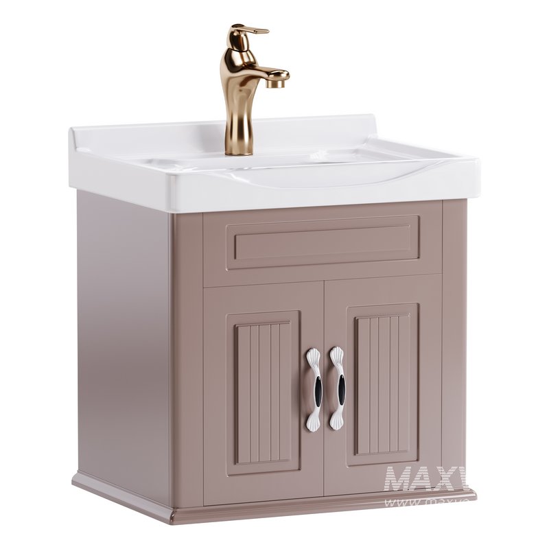 Adeline Large Wall Mounted Cabinet Vanity Bathroom Sink - Image 7
