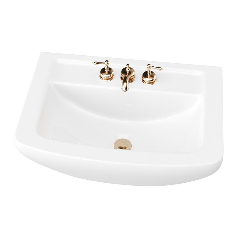 Vega Small Wall Mounted Bathroom Vessel Sink - Image 9