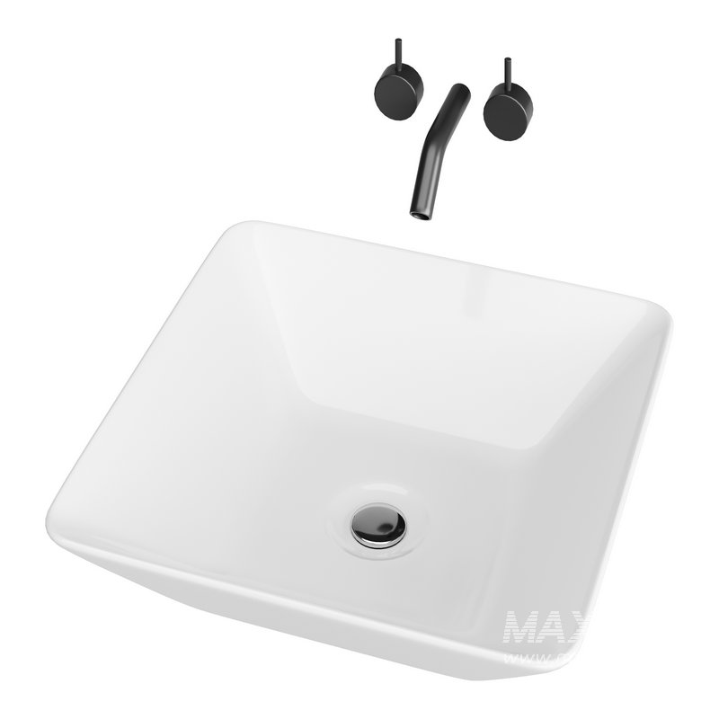 White Vessel Sink washbasin - Image 7