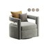 Kennedy Velvet Swivel Chair - Thumbnail 1