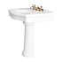 White Porcelain Bathroom Pedestal Sink - Thumbnail 8