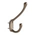 Wrought Iron Double Hook Black for Coats Towels Robes - Thumbnail 10