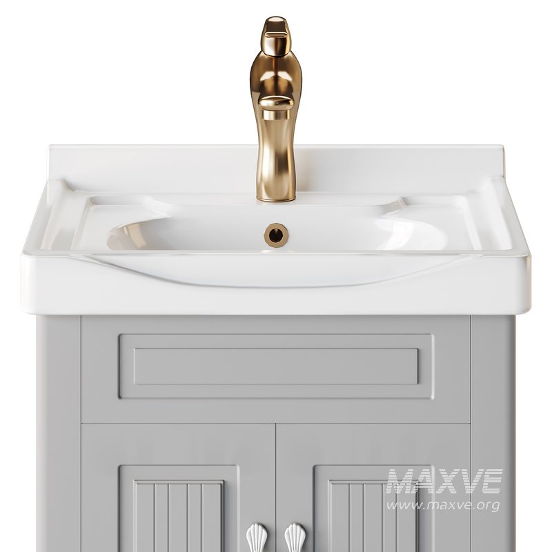 Adeline Large Wall Mounted Cabinet Vanity Bathroom Sink - Image 8