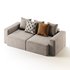 Vincent Navy Blue Retractable Sofa - Thumbnail 7