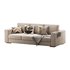 Furniture Port 3 Seater Off White Wooden Sofa - Thumbnail 7