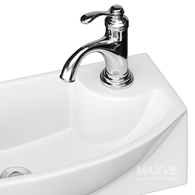 Small Wall Mount Bathroom Vessel Sink - Image 10