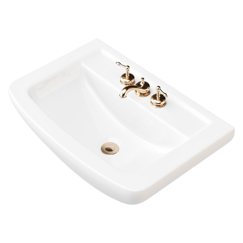 Vega Small Wall Mounted Bathroom Vessel Sink - Image 8
