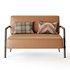 Casual Solid Color Living Room Loveseat in Grey - Thumbnail 10