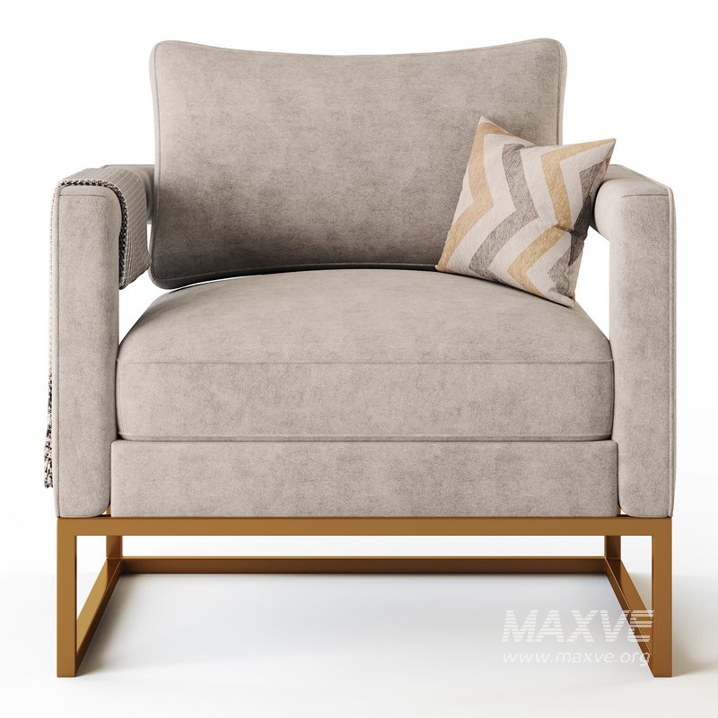 Avery Pink Velvet Chair With - Image 8